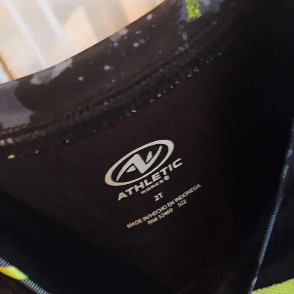 Athletic Works Kids Matching Set - Black and Neon Green